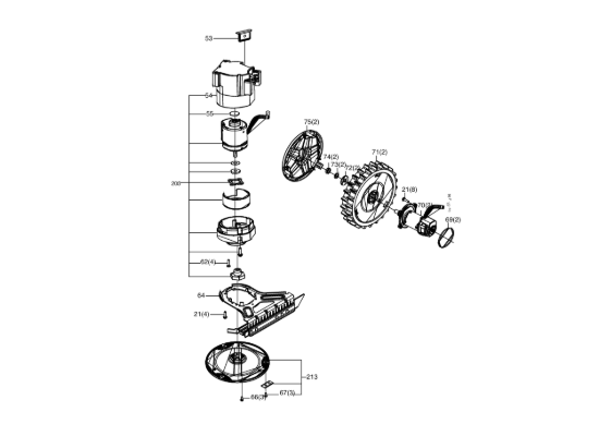 Picture of Esploso KR121E Ruote e accessori Kress