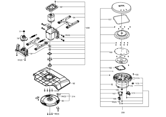 Picture of Esploso KR171E Motore Kress