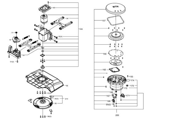 Picture of Esploso KR172E Motore Kress