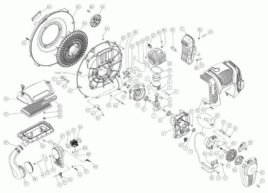 Picture of Motoventola filetto metrico BL1200 Epa/Eur5/Cn 