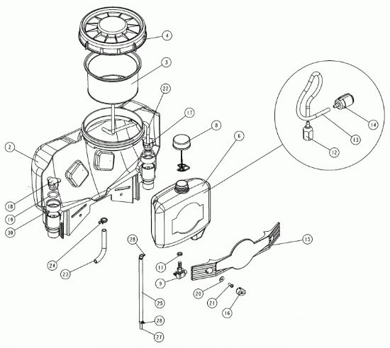 Picture of Serbatoio liquidi L.17 e miscela M88AF