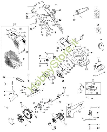 Picture of Esploso LR 53 TKE ALL ROAD PLUS 4 (K655LI) EURO 5 Rasaerba