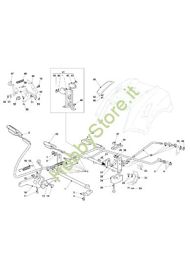 Picture of Comando freno e comando cambio EF 103/16 K Cat. 2020 Trattorino