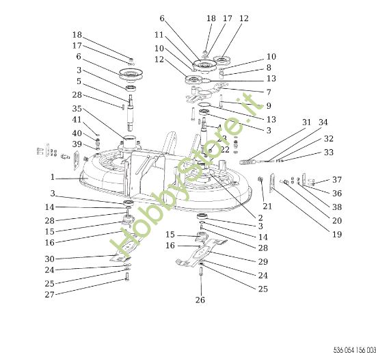 Picture of Piatto di taglio (1/2) EF 92/16KH (K1600AVD) Cat.2020 Trattorino