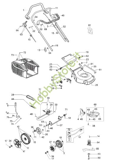 Picture of Esploso completo LH 53 TK Rasaerba