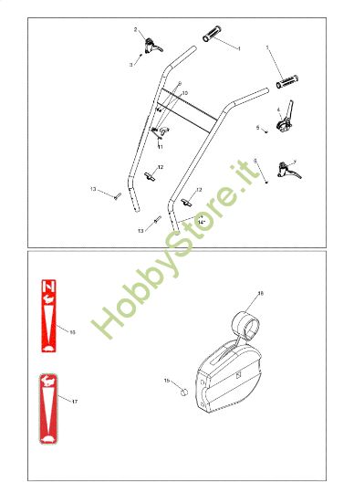 Picture of Manubrio DEB 517 Sfalciatutto