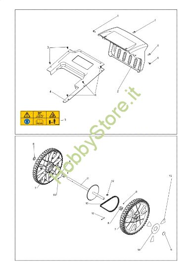 Picture of Ruote posteriori DEB 518 Sfalciatutto
