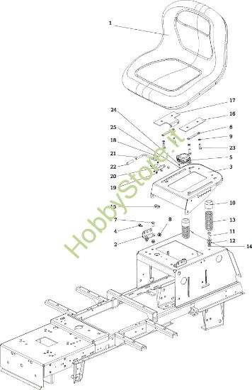 Picture of Cofano (1/2) EF 106/16 KH (K1600AVD - EURO5) Cat. 2021 Trattorino