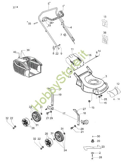 Picture of Esploso completo LR 44 PK COMFORT (K450) Rasaerba