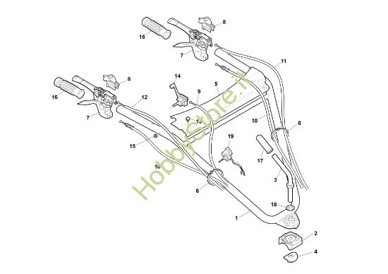 Picture of Manubrio completo DR50 (K800H) Trinciasamenti