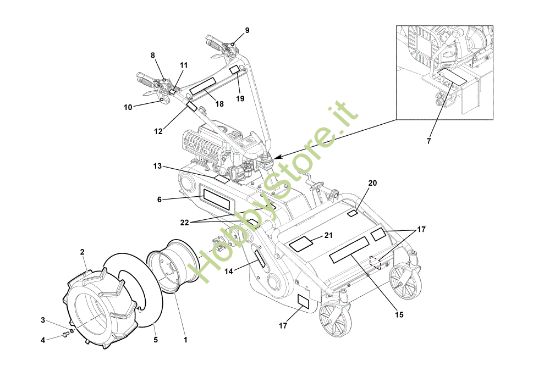 Picture of Ruota motrice DR50 (K800H) Trinciasamenti