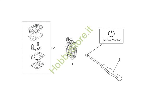 Picture of Carburatore DSH 500 T Decespugliatore
