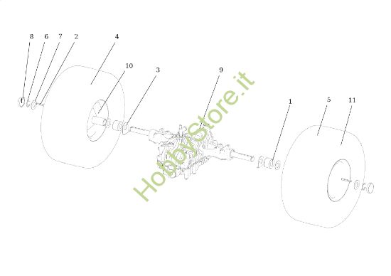 Picture of Assale posteriore TUAREG 92 EVO Cat.2022 Trattorino