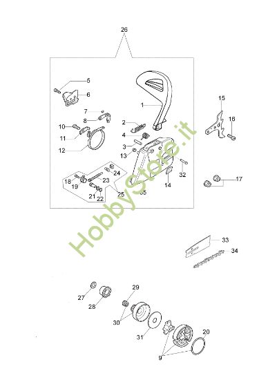 Picture of Frizione 147 Motosega