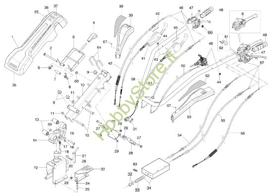 Picture of Piantone e stegole 407 S Motocoltivatore