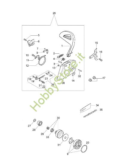 Picture of Frizione 152 Motosega
