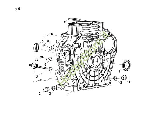 Picture of Basamento MOTORE K7000 HD - conico e cilindrico / conical and cylindrical Motore