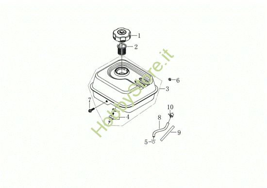 Picture of Serbatoio MOTORE K900 H Motore