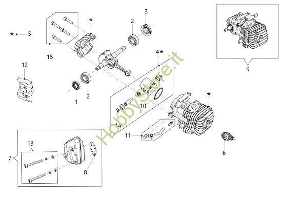 Picture of Motore MTTH 2400 Motosega