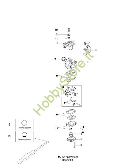 Picture of Carburatore WYK-176A AT 2063 Atomizzatore
