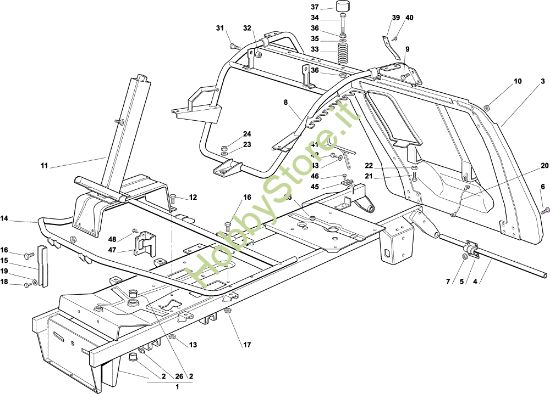 Picture of Telaio EF 72C/12,5M Cat.2001 Trattorino