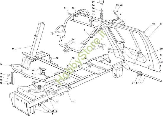 Picture of Telaio EF 72C/12,5H Cat.2001 Trattorino