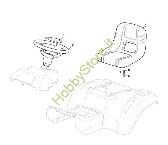 Picture of Carrozzeria (1/2) GLX 14-84H Trattorino