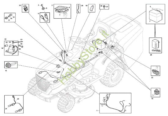 Picture of Impianto elettrico GLX 14-84H Trattorino