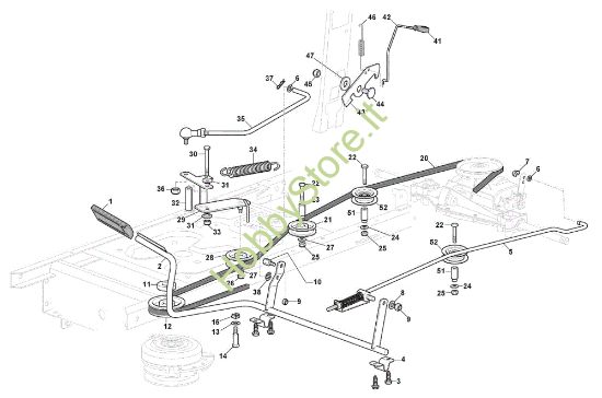 Picture of Comando freno e comando cambio GLX 14-84G Trattorino