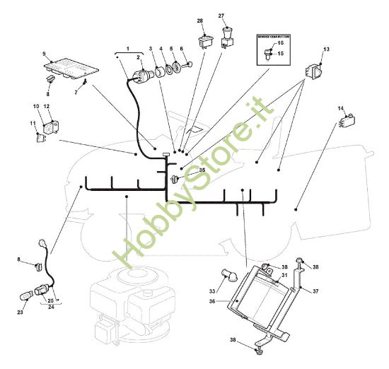 Picture of Impianto elettrico GLX 20-92 H2 Trattorino