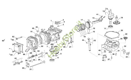 Picture of Gruppo motore GLX 20-108HS Trattorino