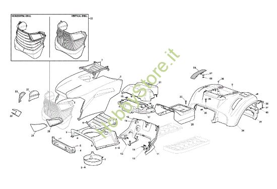 Picture of Carrozzeria (2/2) GLX 20-108HS Trattorino