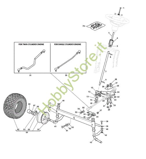 Picture of Sterzo GLX 14-98HS Trattorino