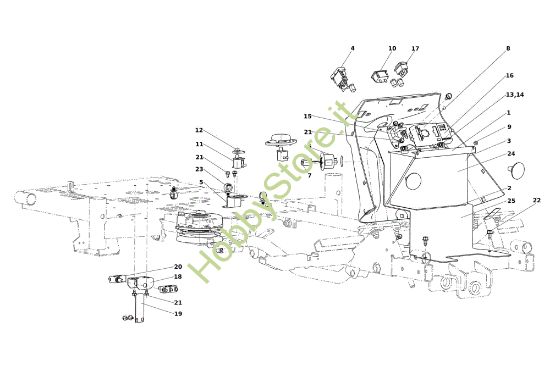 Picture of Parti elettriche TUAREG 92 EVO 4x4 (K2400AVD V-Twin - EURO5) Cat.2023 Trattorino