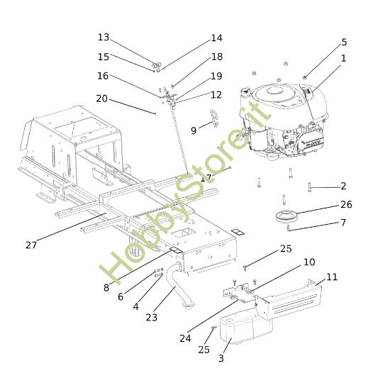 Picture of Motore EF 92/13H Cat.2023 Trattorino