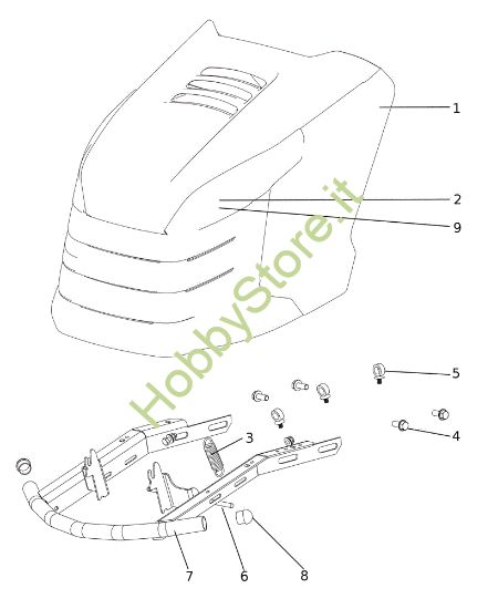 Picture of Cofano (2/2) EF 92/13H Cat.2023 Trattorino