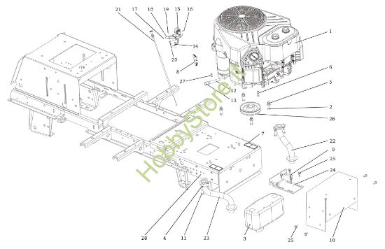 Picture of Motore EF 106/24 KH (K2400AVD V-twin - EURO5) Cat. 2023 Trattorino