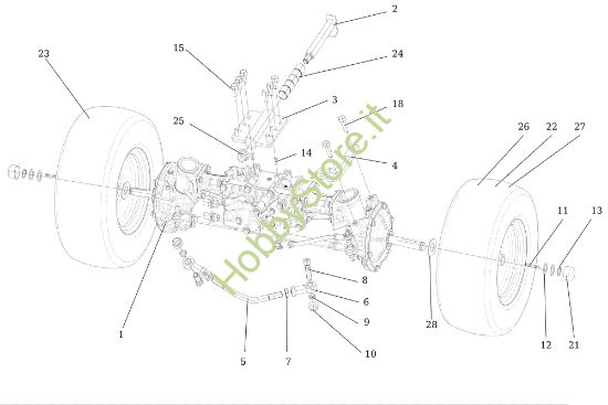Picture of Assale anteriore Tonkawa 26 (Kawasaki) Cat.2023 Trattorino