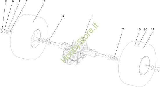 Picture of Assale posteriore Tonkawa 26 (Kawasaki) Cat.2023 Trattorino