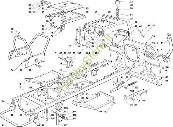 Picture of Telaio EF 102C/15,5H Cat.2002 Trattorino