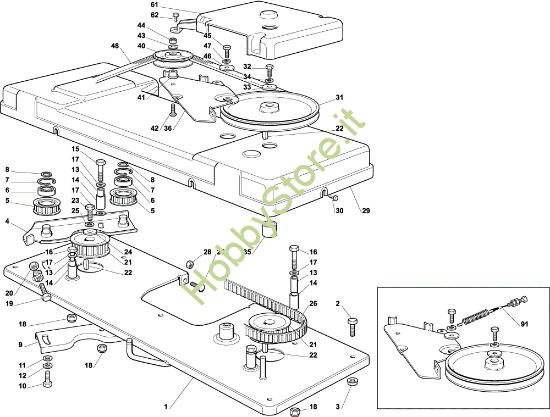 Picture of Piatto di taglio (1) EF 102C/17H Cat.2001 Trattorino