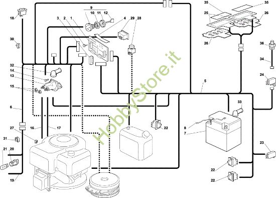 Picture of Parti elettriche EF 102C/17H Cat.2002 Trattorino