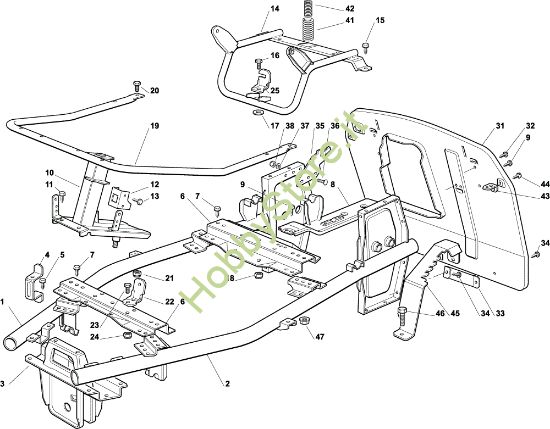 Picture of Telaio EF 63C/6,5M Cat.2003 Trattorino