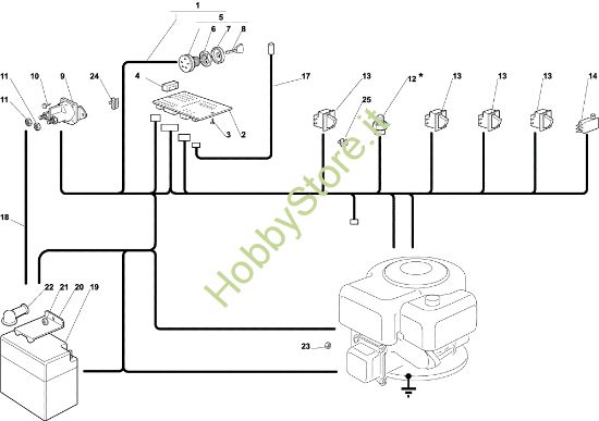 Picture of Parti elettriche EF 72C/12,5M Cat.2003 Trattorino