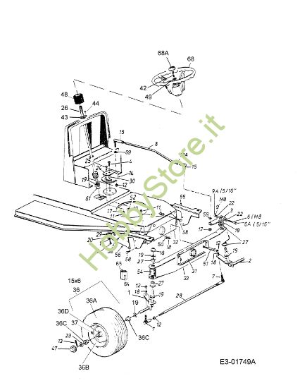 Picture of Assale anteriore FORMULA 96 M Trattorino