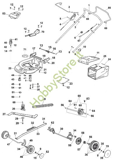 Picture of Esploso completo AR 53 TBXM Rasaerba