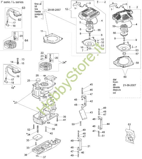Picture of Basamento e avviamento TR 1585 R Mototrivella