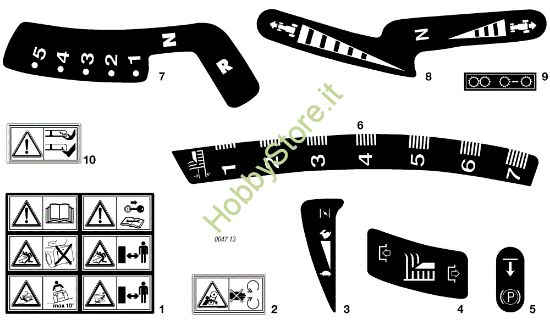 Picture of Etichette EF 72C/12,5H Cat.2004 Trattorino