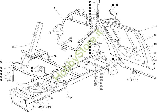 Picture of Telaio EF 72C/12,5M Cat.2004 Trattorino