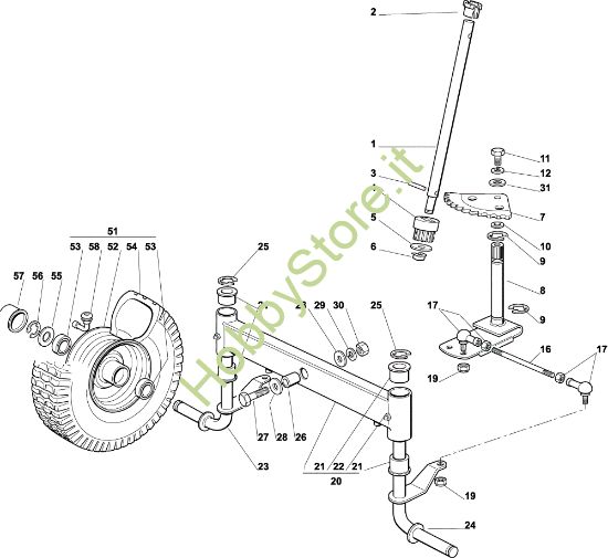 Picture of Sterzo EF 72C/12,5M Cat.2004 Trattorino